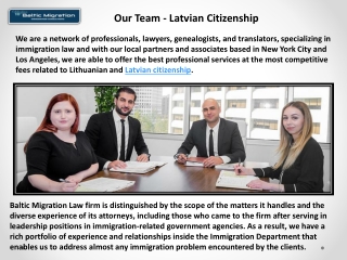 Baltic Migration - Latvian and Lithuanian Citizenship