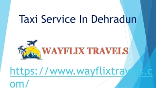 Taxi Service In Dehradun