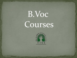 B.Voc Courses