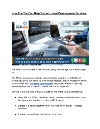 How XcelTec Can Help You with Java Development Services