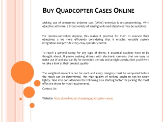 Buy Quadcopter Cases Online