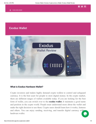 Exodus Wallet | Exodus Cryptocurrency Wallet | Exodus Wallet Review