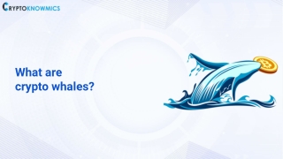 What are crypto whales?