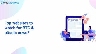 Top websites to watch for BTC & altcoin news?