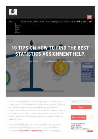 10 TIPS ON HOW TO FIND THE BEST STATISTICS ASSIGNMENT HELP.