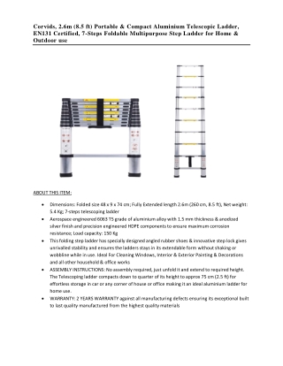 Corvids Telescopic Ladders