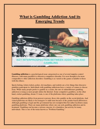 What is Gambling Addiction And its Emerging Trends
