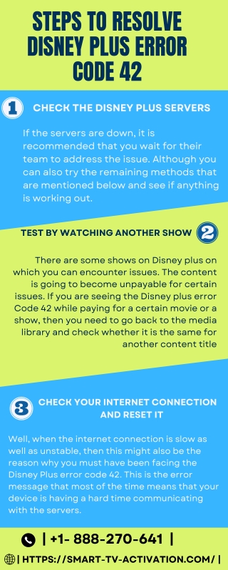 Best Fix For Disney Plus Error Code 42| 1- 888-270-641