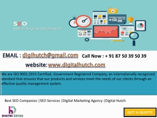 Best SEO Companies |SEO Services |Digital Marketing Agency |Digital Hutch