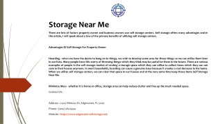 Storage Near Me