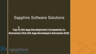 Top 10 IOS App Development Companies in Romania  Hire IOS App Developers Romania 2022