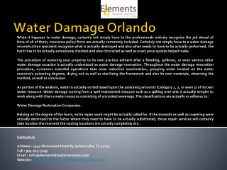 Water Damage Orlando