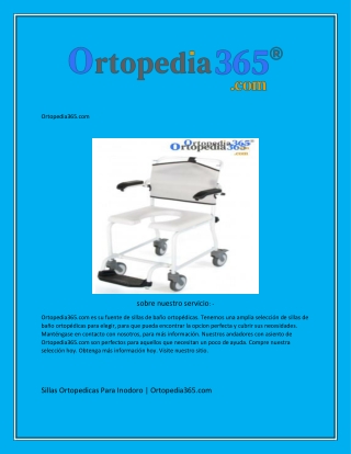 Sillas Ortopedicas Para Inodoro  Ortopedia365