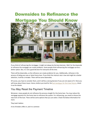 best mortgage for first time buyers