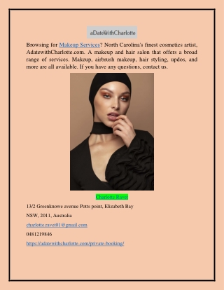 Makeup Services Adatewithcharlotte.com