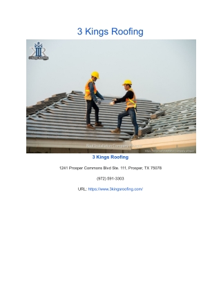 3 Kings Roofing