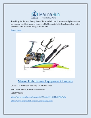 Fishing Items Emarinehub.com