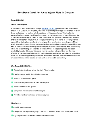 Pyramid DDJAY Sec 78 - New PDF