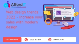 Web design trends 2022 - Increase your sales with modern design