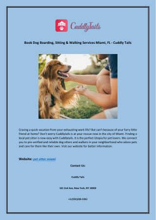 Book Dog Boarding