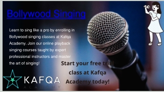 Bollywood Singing Classes