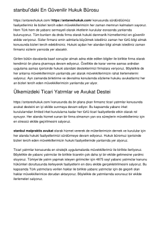 İstanbul’daki En Güvenilir Hukuk Bürosu