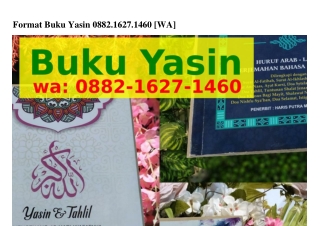 Format Buku Yasin 0882~IᏮ2ᜪ~IㄐᏮ0(WA)