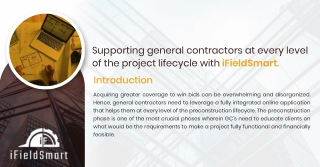 Supporting general contractors at every level of the project lifecycle with iFie