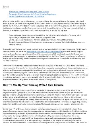Free Exterior Fitness For Over 50s Occasions
