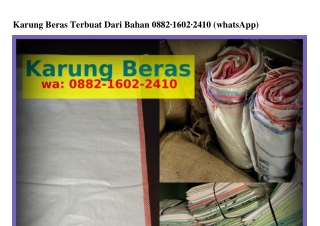 Karung Beras Terbuat Dari Bahan Ö88ᒿ-1ᏮÖᒿ-ᒿㄐ1Ö{WA}
