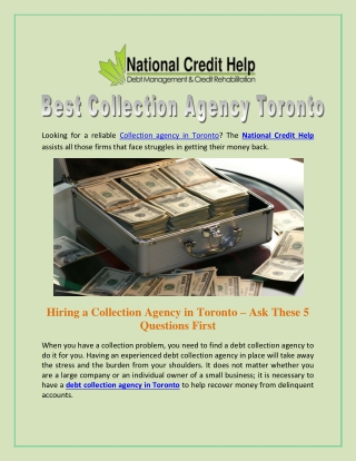 Best Collection Agency Toronto