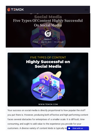 Five Types Of Content Highly Successful On Social Media