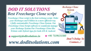 Online Readymade Freecharge Clone System - DOD IT SOLUTIONS