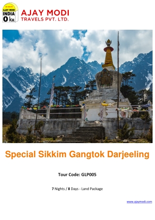 Sikkim Gangtok Darjeeling Tour Packages with Ajay Modi Travels