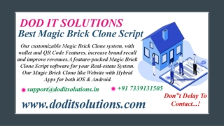 Online Readymade Magic Brick Clone System - DOD IT SOLUTIONS