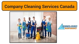 Company Cleaning Services Canada | BeCrystalClean