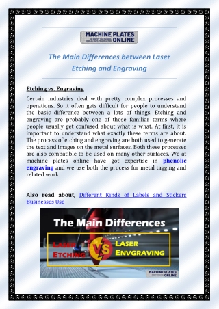 The Main Differences between Laser Etching and Engraving