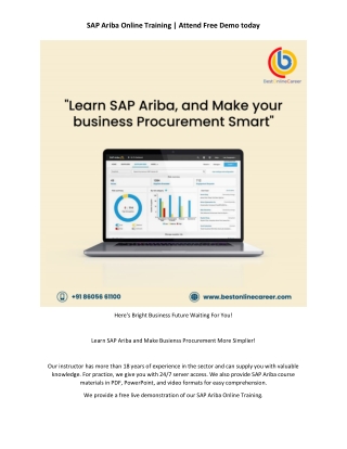 SAP Ariba Online Training to simplify Procurement Process.docx