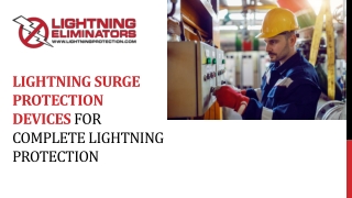 Lightning Surge Protection Devices - For Complete Lightning Protection