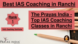 Best IAS Coaching in Ranchi
