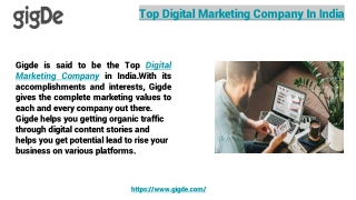 Top Digital Marketing Company In India