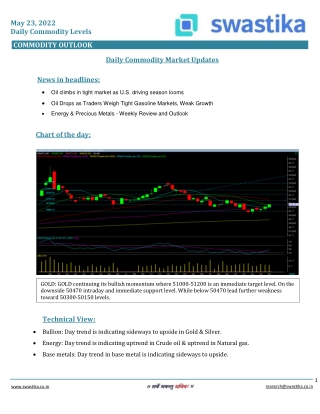 Commodity daily levels (23-May)