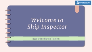 Best Online Marine Training