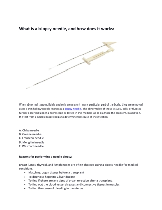 What is a biopsy needle, and how does it works-converted