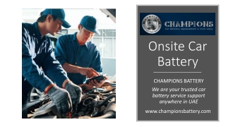 Onsite Car Battery​