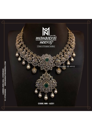 Diamond Necklace with Changeable Stones
