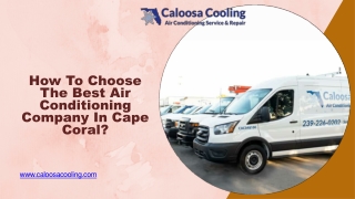 Get The Best Air Conditioning Company in Cape Coral