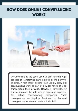 How Does Online Conveyancing Work?