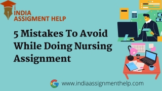 5 Mistakes to avoid while doing nursing assignment