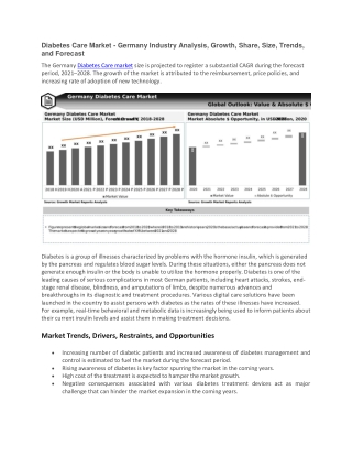 Diabetes Care Market